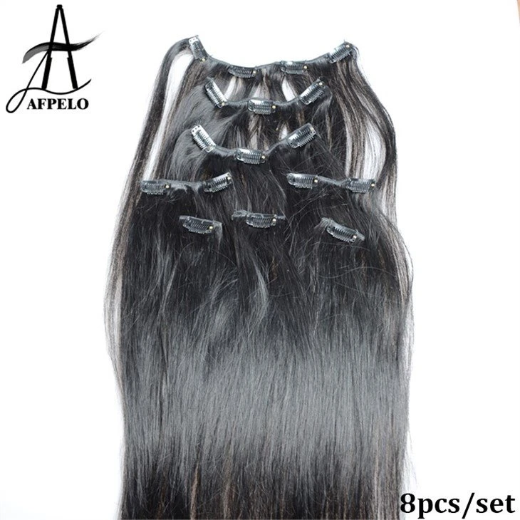 clip in hair extension human