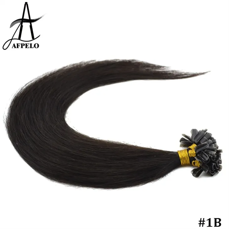 Extensió de cabell amb punta en U negre