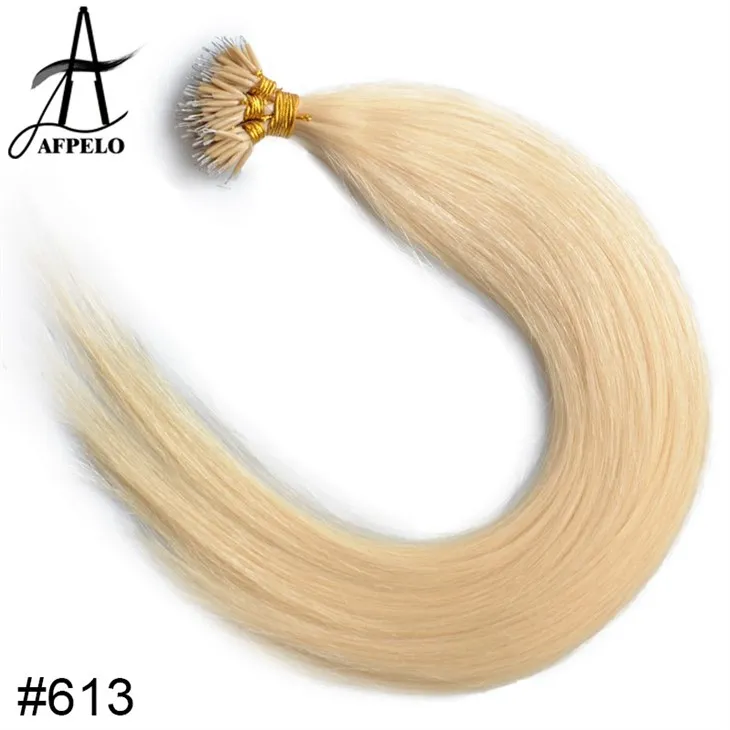 Nano Tip human hair extensions